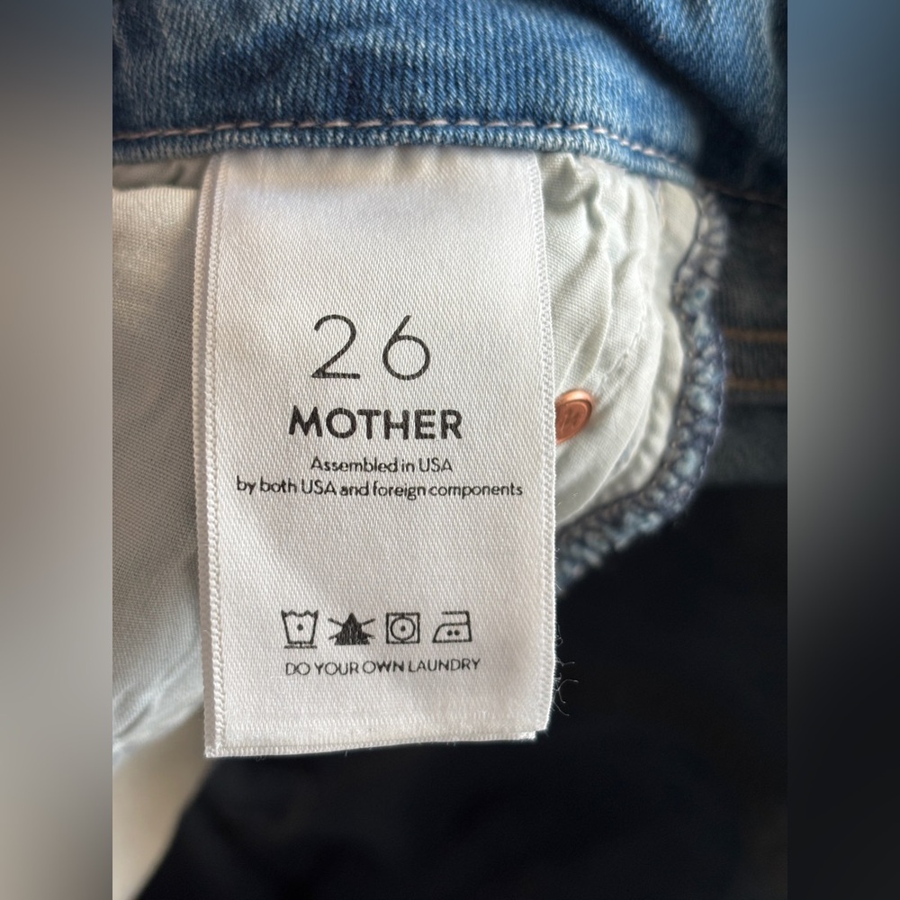 NWOT Mother Jeans : The Roller Crop Snippet Fray - Picture 7 of 12
